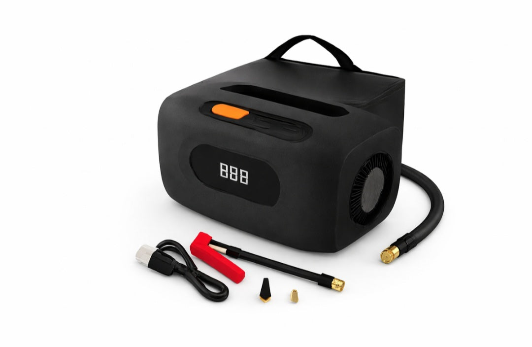 Jump and Pump 12V/24V car and truck jump starter with air compressor